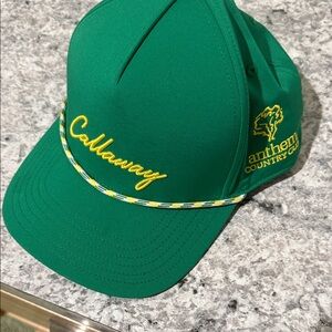Callaway Emerald Green Golf Hat with Yellow Accents